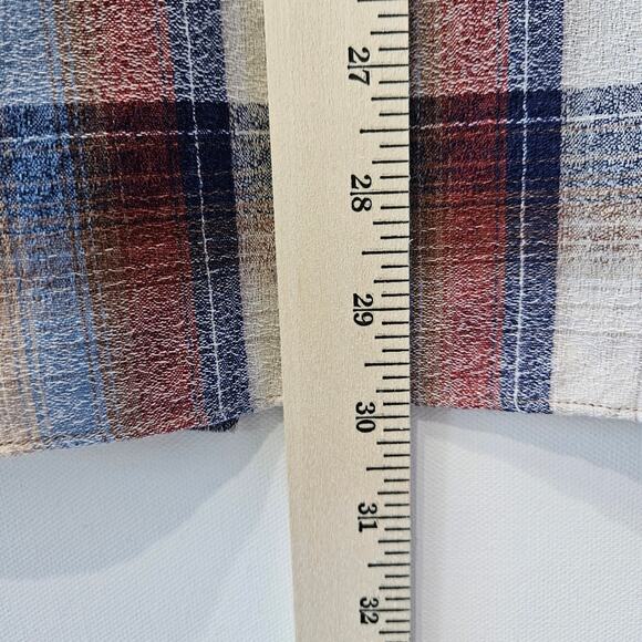 Vintage Men's Rocking K Ranchwear Kennington Plaid Pearl Snap Size Medium - Picture 11 of 11